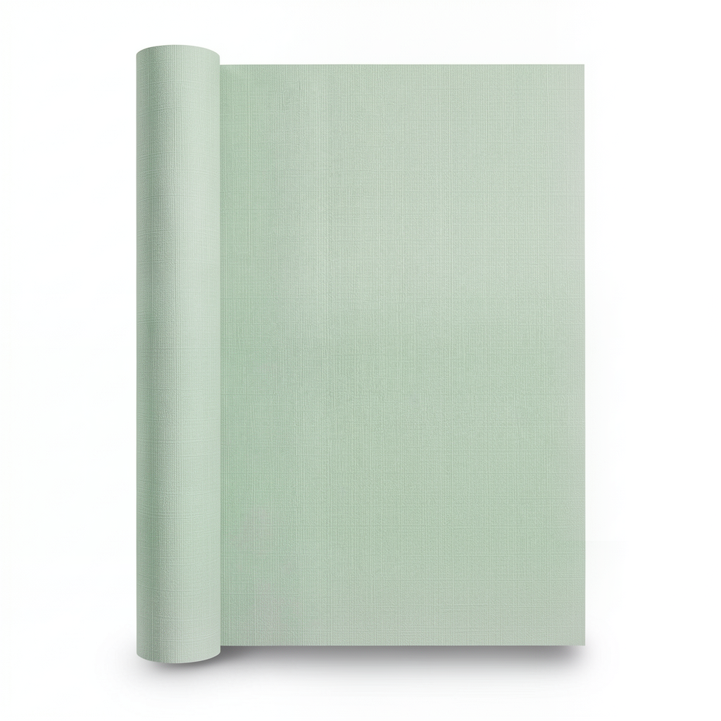 Plain Wallpaper Light Green, Size 15.6m × 106cm