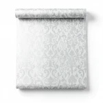  Wallpaper, Tree-Patterned Design, white Gray Color, Size 15.6m×106cm 