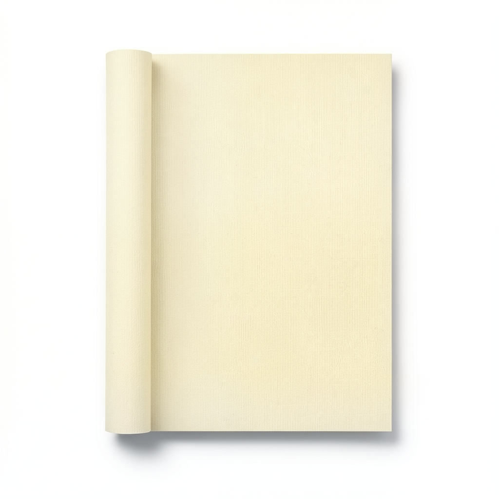 Plain Wallpaper Light Yellow Beige, Size 15.6m×106cm