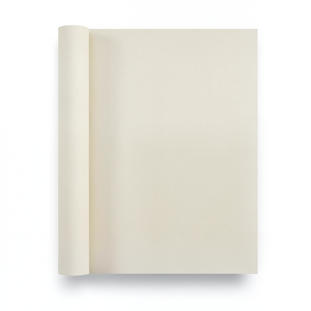 Plain Wallpaper Light Beige, Size 15.6m × 106cm