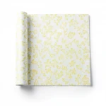   Wallpaper, Tree-Patterned Design, White and yellow Color, Size 15.6m×106cm