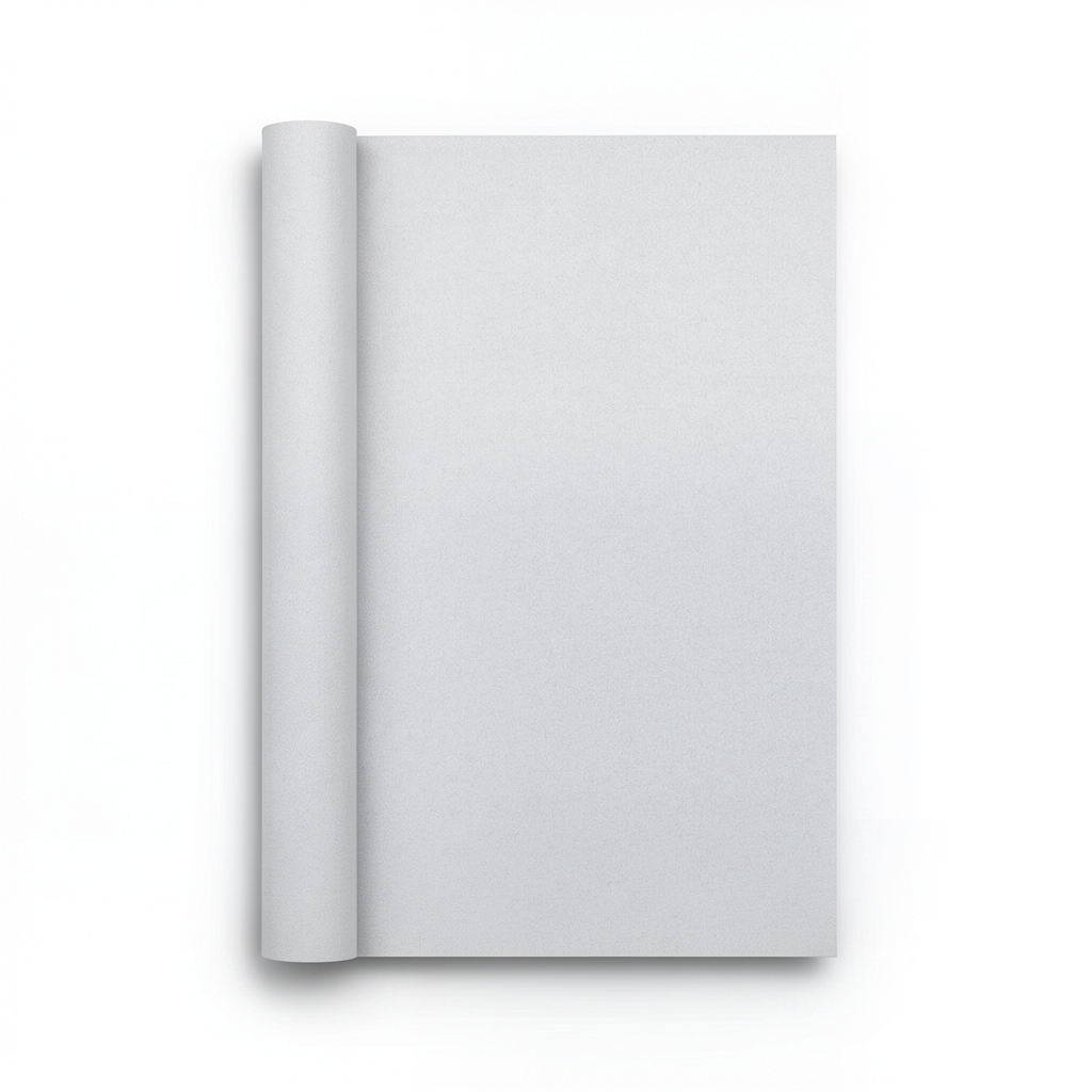 Plain Wallpaper Light Gray, Size 15.6m × 106cm