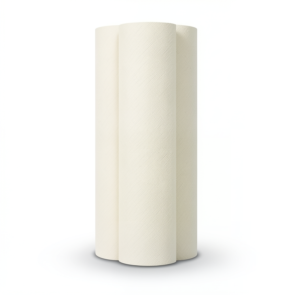 Plain Wallpaper Cream Color Size 15.6m×106cm