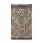 Italian Wall Covering Size 10m×1.06m, Brown Color, Model 85052