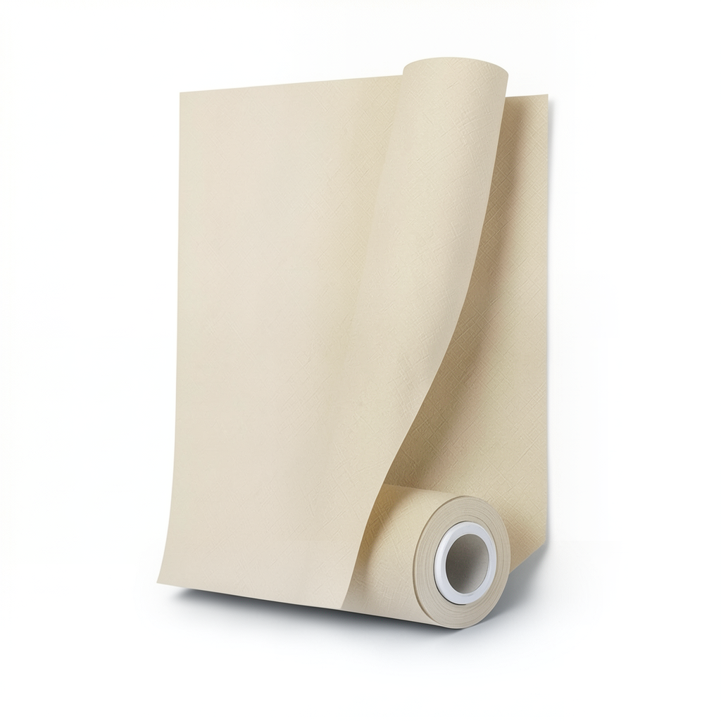 Plain Wallpaper 15.6m×106cm Beige Color