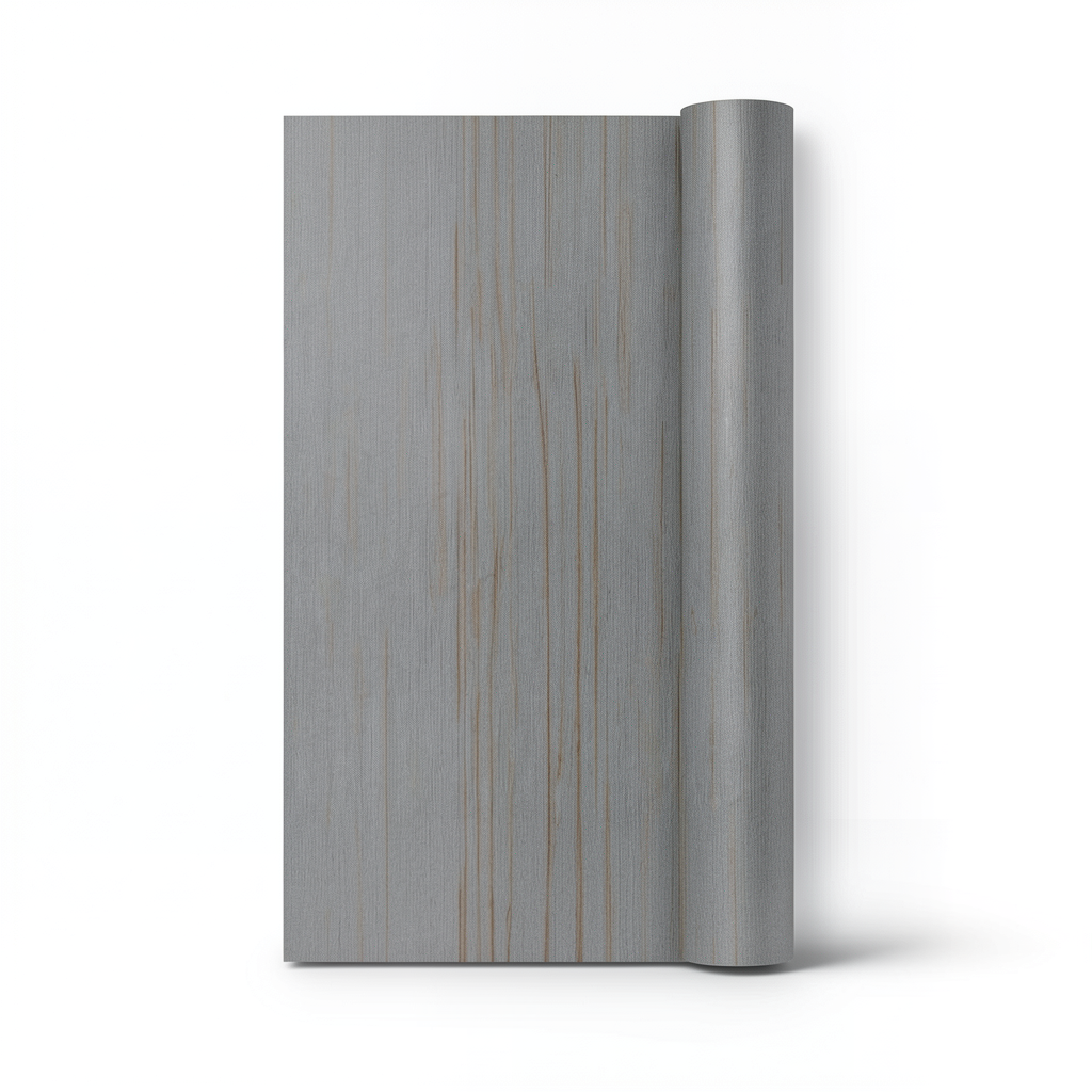 Plain Wallpaper 15.6m×106cm Gray with Brown Veins