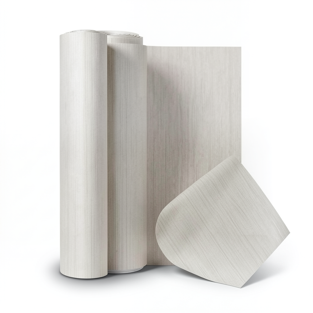Plain Wallpaper 15.6m×106cm Beige with Gray Veins