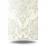 Italian Wallpaper Light Beige Color, Length 10m, Width 1.06m, Model 85056