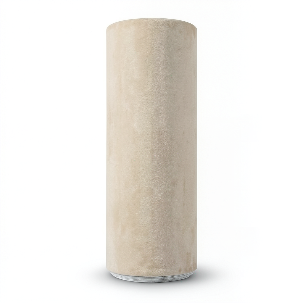 Plain Wallpaper 15.6m×106cm Beige Velvet Colour