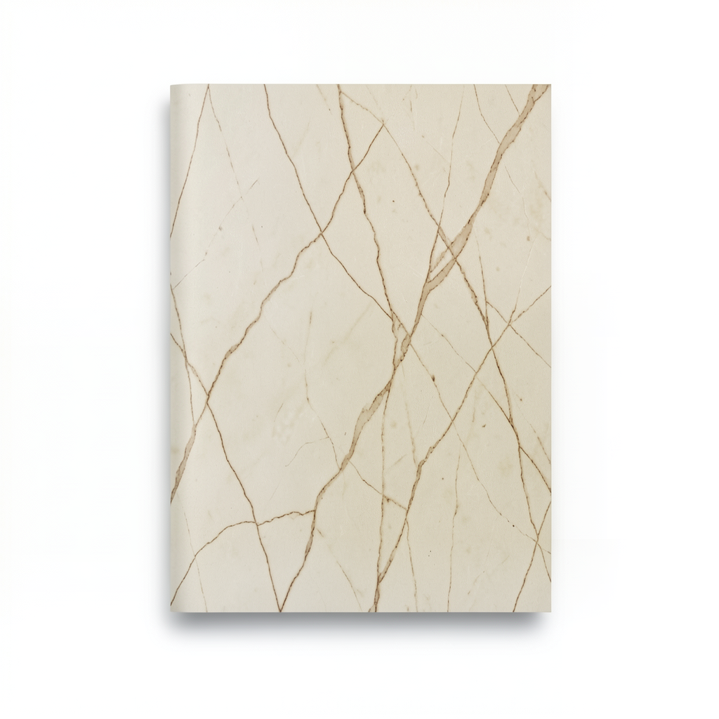Plain Wallpaper 15.6m×106cm Beige with Brown Veins