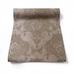Italian Wall Covering Size 10m×1.06m, Brown Color, Model 85052