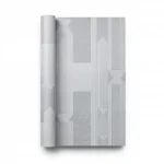 Patterned Decor, Gray Color, Size 10m×1.06m, Model 5548  