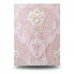 Italian Wall Decoration Pink Color, Length 10m, Width 1.06m, Model 85061