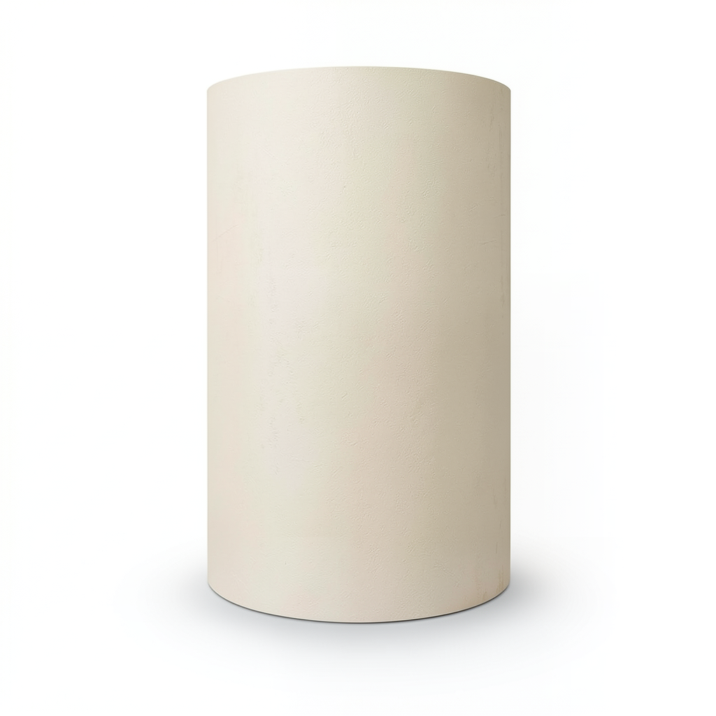 Plain Vinyl Wallpaper 15.6m x 106cm, Beige Vanilla