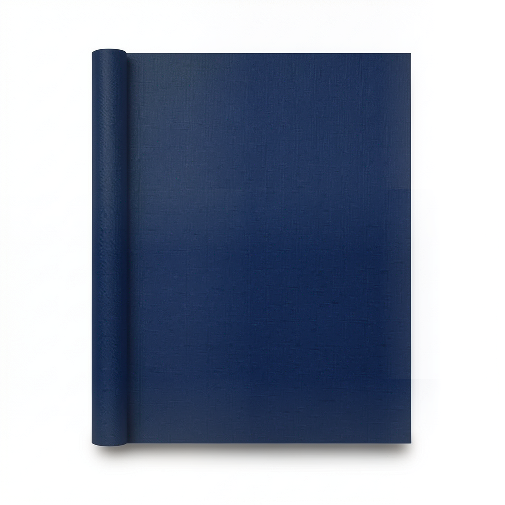 Plain Vinyl Wallpaper 15.6m x 106cm Dark Sky Blue