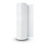 Plain Vinyl Wallpaper 15.6m x 106cm, White Lace Color