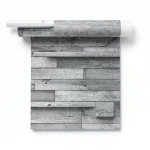 Modern Wallpaper, Size 15.6m×100cm, Gray color 