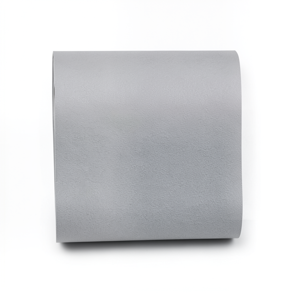 Plain Vinyl Wallpaper 15.6m Length 106cm Width Gray Color