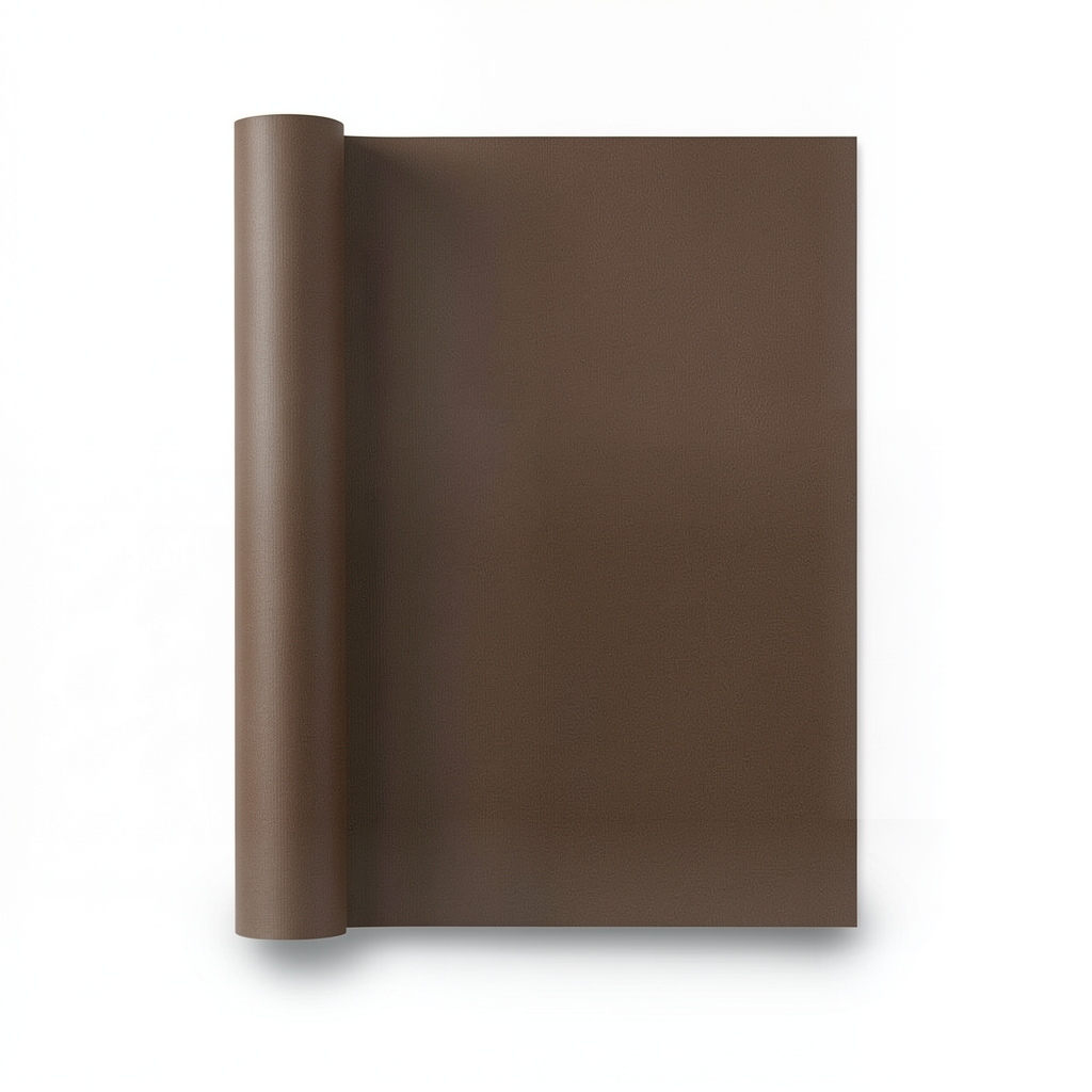 Plain Vinyl Wallpaper 15.6m x 106cm Brown Color