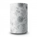 Floral Wallpaper, Size 15.6m×106cm, light with dark Gray color