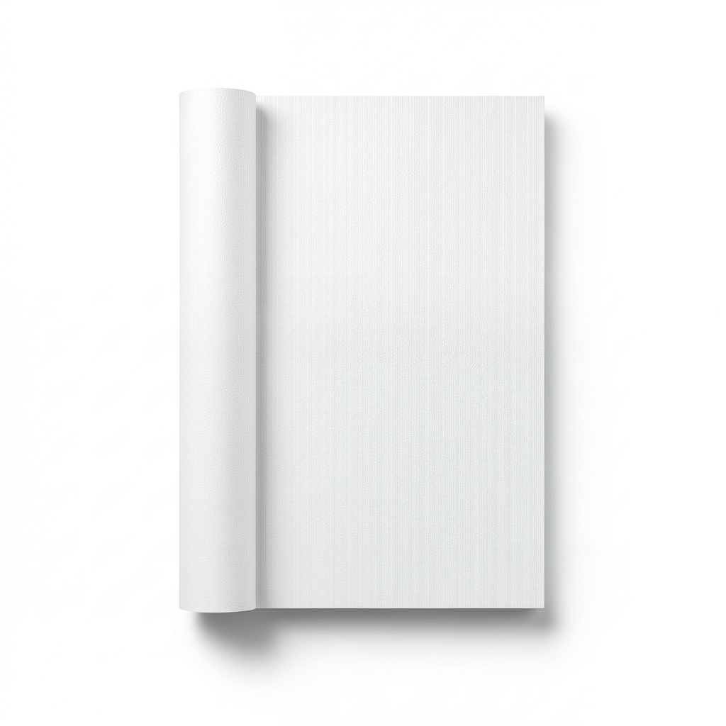 Plain Vinyl Wallpaper 15.6m×106cm Snowy Color