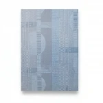 Patterned Wall Covering, Gray on blue Color, Length 10m, Width 1.06m, Model 5837  