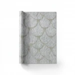 Italian Wall Covering Size 10m×1.06m, Gray Color, Model 85065