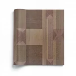 Patterned Wall Covering, Brown Color, Size 10m×1.06m, Model 5552 