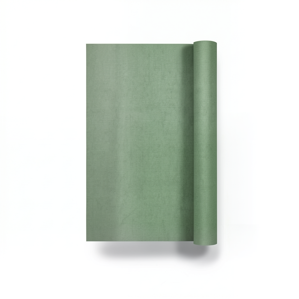 Plain Wall Covering 15.6m × 106cm, Green Color