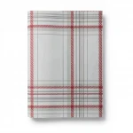 Wallpaper, Striped Design, Gray with red Color, Size 15.6m×106cm
