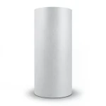 Plain Vinyl Wallpaper 15.6m x 100cm Gray White