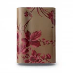 Floral Wallpaper, Size 10m × 53 cm, red with brown  color