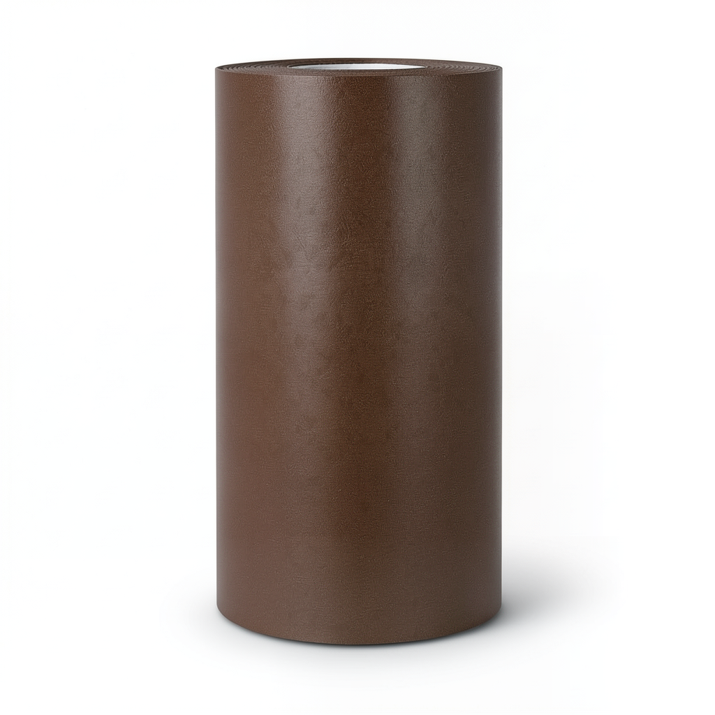 Plain Vinyl Wallpaper 15.6m Length 100cm Width Brown Color