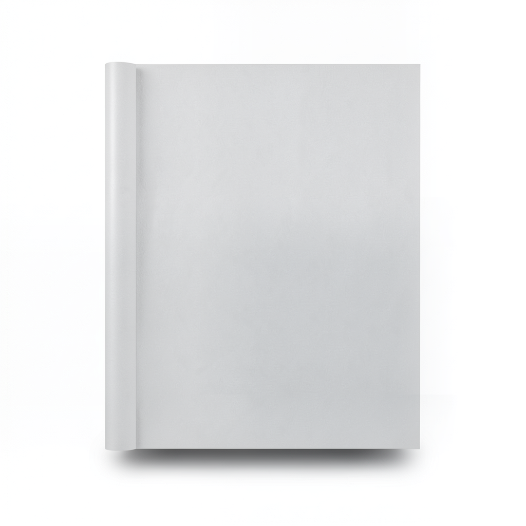 Plain Vinyl Wallpaper 15.6m×100cm Light Gray