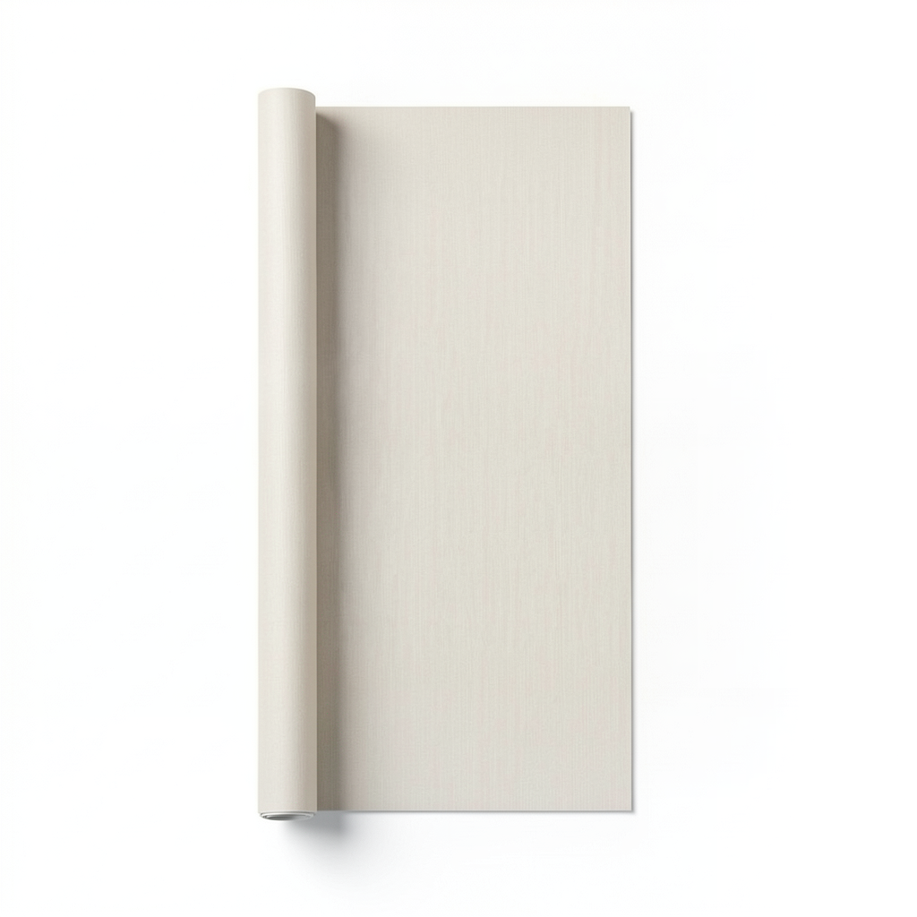 Plain Vinyl Wallpaper 15.6m×106cm Beige Color