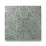Patterned Wallpaper, Gray to green Color, Length 10m, Width 1.06m, Model Z21805 