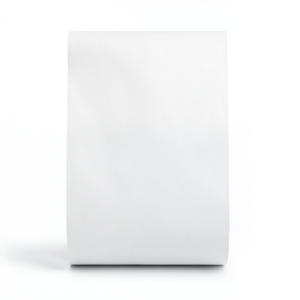 Plain Vinyl Wallpaper 15.6m×100cm White Color
