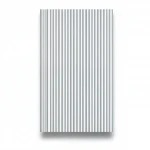 Wallpaper, Striped Design, White with grey Color, Size 15.6m×106cm
