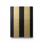 Wallpaper, Striped Design, Gold with black Color, Size 15.6m×106cm