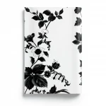 Wallpaper, Floral Design, Black and white Color, Size 10m×53cm