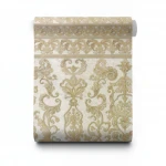 Italian Wall Covering Beige Color, Length 10m, Width 1.06m, Model 85070