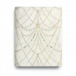 Italian Wall Decoration Pale Beige Color, Length 10m, Width 1.06m, Model 85078