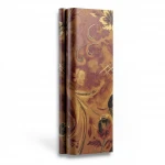Wallpaper, Floral Design, Golden with dark red Color, Size 10m×53cm
