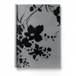 Wallpaper, Floral Design, Black with grey Color, Size 10m×53cm