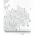 Wallpaper, Floral Design, White and grey Color, Size 10m×53cm