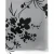 Wallpaper, Floral Design, Black with grey Color, Size 10m×53cm