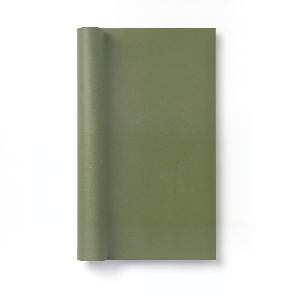 Plain Wallpaper 15.6 m x 100 cm Olive Color