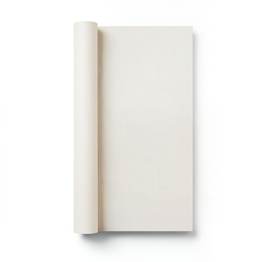 Plain Wallpaper Light Beige 15.6m×106cm Roll