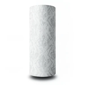 Patterned Wallpaper 15.6m×106cm Light Gray Color
