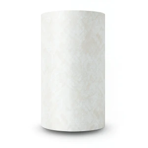 Patterned Wallpaper 15.6m×106cm Light Beige with White